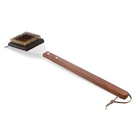 Charcoal Companion Big Head Rosewood Handle Grill Brush from Charcoal Grills