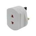 x1 'Single Pack' Travel Plug UK Shaver Adaptor/Plug Compatible With Shaver, Toothbrush, Continental 'Lifetime Warranty' - iZKA™ One Stop Shop For All Your Accessory Needs