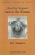 And The Serpent Said To The Woman (BASQUE LITERATURE SERIES)