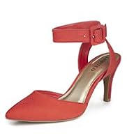 Limited Collection Ankle Strap Stiletto Heel Pointed Toe Sandals