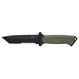 Gerber 31-000558 Prodigy Tanto Serrated Edge Knife, Camo Nylon Sheath