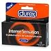 Durex Intense Sensation Lubricated Condoms, 12-Count Boxes (Pack of 3)