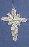 Platinum Glitter Star of Bethlehem Christmas Ornament