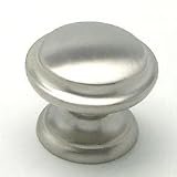 Cabinet Knob, Euro Classica, Brushed Nickel Finish