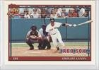 1991 Topps Tiffany #155 - Dwight Evans COR/(Tied for lead with/162 games i