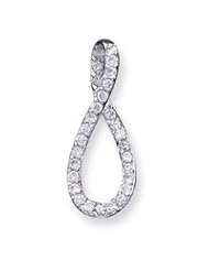 Sterling Silver CZ Fancy Pendant