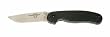 Ontario Knife Ontario Rat Series, Folding Knife with 3.25" Satin Stainless Steel Blade, & Black Nylon Handle, Overall Length 8.620".