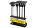 Klein 70152 Inch T-Handle Hex-Key Set with Stand-Standard Shank Length, 10-Piece