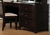 Review Coaster  / Phoenix Collection Student Desk - Cappuccino Finish