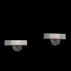 Children's Cross Pendant with Diamond and Chain 14K White Gold Size 15.5 x 8 MM from Perfect Jewelry & Gifts