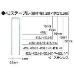 マックス タッカ用ステープル 肩幅４ｍｍ 長さ１６ｍｍ ５０００本入り 416J [その他]