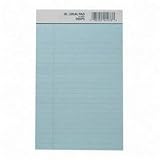 Colored Pad, Jr. Legal Rule, 50 Sheets, 5"x8", 12/DZ, Blue (SPR01073DTOP).