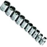 S K Hand Tools (SKT1340) 10 Piece 1/4 Drive Metric Standard 12 Point Socket Set