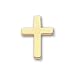 Jewelry : Gold-plated Small Plain Cross Tie Tack