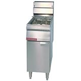 Floor Model Gas Fryers, 40 Lbs, Ss Tank And Body, Liq Pro