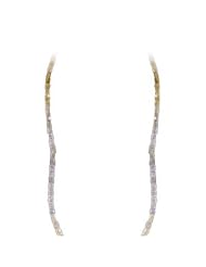 16.00 Cts Graduated Square Shaped Bead Natural White Diamond Strand Necklace in 14K White Gold