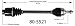 Empi 80-5521 CV Joint Half-Shaft Assembly
