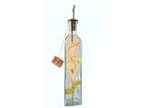 ArtisanStreet's Pour Bottle. Hand Painted Glass Features Gilded Creamy White Calla Lilies, Each with a Hint of Yellow. Use For Soap Or Your Favorite Cooking Oil. Made To Order. Signed by Artisan.
