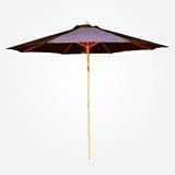Outdoor Living : 9' Wooden Market Umbrella - Black