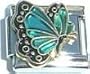 Clearly Charming December Blue Zircon Color Butterfly Birthstone Insect Animal Italian Charm