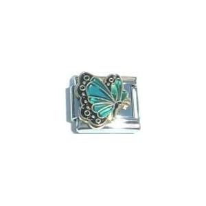 Buy Clearly Charming December Blue Zircon Color Butterfly Birthstone Insect Animal Italian Charm by Clearly Charming