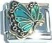 Clearly Charming December Blue Zircon Color Butterfly Birthstone Insect Animal Italian Charm