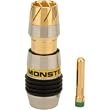 Monster QuickLock RG6Q RCA Connectors 10-pc. pk. RCA Connectors for RG6Q-Yellow (QL RG6Q RY-10)