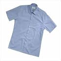 YSL Plain Short Sleeve Shirt Sky Large