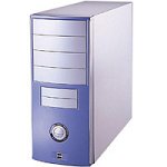 DTK WT-SO 08SB ATX Mid Tower PC-Gehaeuse silber / blau (300W, 4x5.25, 4x3.5, 2xUSB2.0)