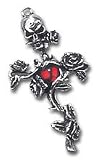 Rose Thorn Cross Alchemy Gothic Earring