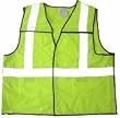Safety Vest Lime Green With Reflective Stripes Class 2 Tear Away
