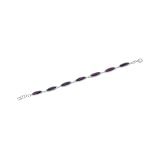 Boma Sterling Silver Purple Turquoise Ellipse Link Bracelet