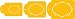 Designer Decorating Stencil, Monogram Ovals. Set of 3 Sizes