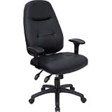 Black Leather High Back Executive Office Chair [BT-2350-BK-GG]