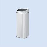 IMAGE OF Brabantia Brilliant Steel Rectangular 6 Gallon Touch Waste Bin