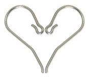 Blomdahl Natural Titanium Safety Ear Hook (1 pair)