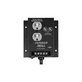 Furman MP-15 Power Relay Accessory, 15 Amp, Two Outlets, Remote Turn-on from Momentary or Maintained Contact Switches