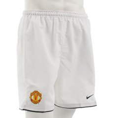 Junior Home Short - Nike Man Utd White/Black 7-8 (SB)