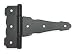 Battalion 1WBH2 T Hinge, Heavy, Steel, Black