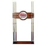Coors Light 2 Piece Wood and Mirror Wall Cue Rack