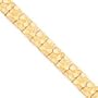 10k 12.0mm NUGGET Bracelet - 7 Inch - JewelryWeb
