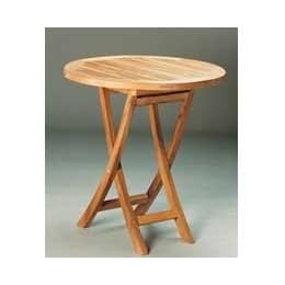 Anderson Teak TBF-027R 27 Inch Round Bistro Folding Table from Folding Picnic Tables