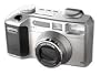HP PhotoSmart 618 - Digital camera - compact - 2.1 Mpix - optical zoom: 3 x - supported memory: CF - metallic silver - with HP Photosmart P1000 Printer
