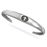 Heart of Gold (c) Cross Cuff Bracelet