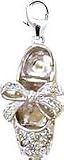 Ballet Shoe, 14K Gold Diamond Charm