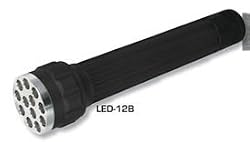 12 BULB LED FLASHLIGHT, LASTS UP TO 100,000 HOURS