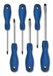 Westward 1CLF5 Screwdriver Set, Combo, 3-Sided, 6 Pc
