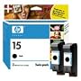 HP No. 15 Black Ink Cartridge Twin Pack (C6653BN)