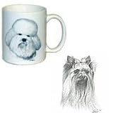 Yorkshire Terrier Coffee Mug, Porcelain by Rosalinde (11 oz.)