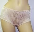 Natori 756005 patterned mesh boy short in beige, black and red. Available sizes S-M-L-XL